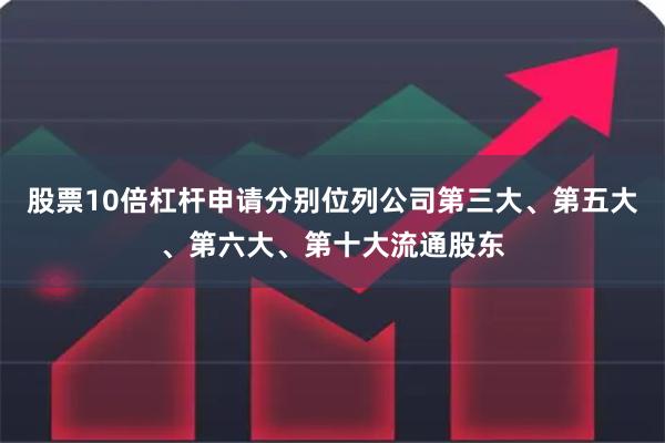 股票10倍杠杆申请分别位列公司第三大、第五大、第六大、第十大流通股东